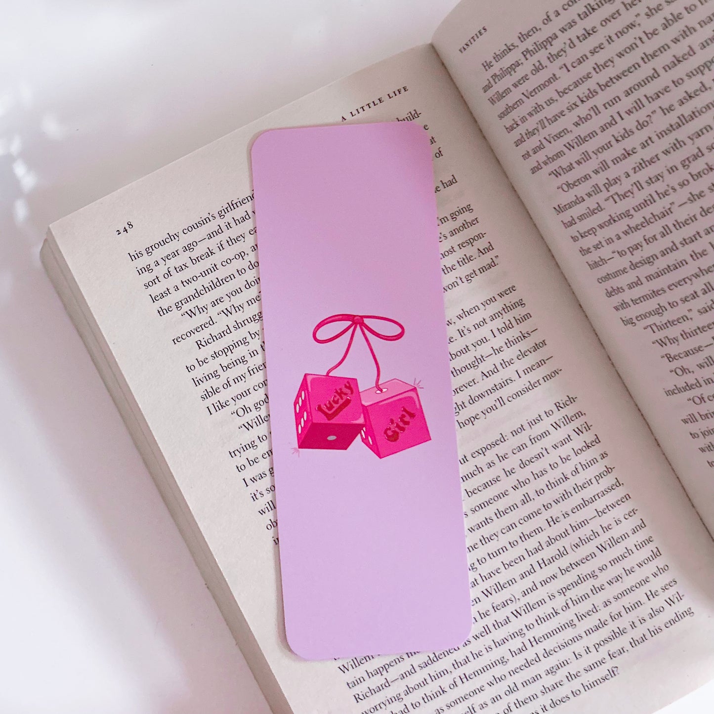 Lucky Girl Dice Bookmark