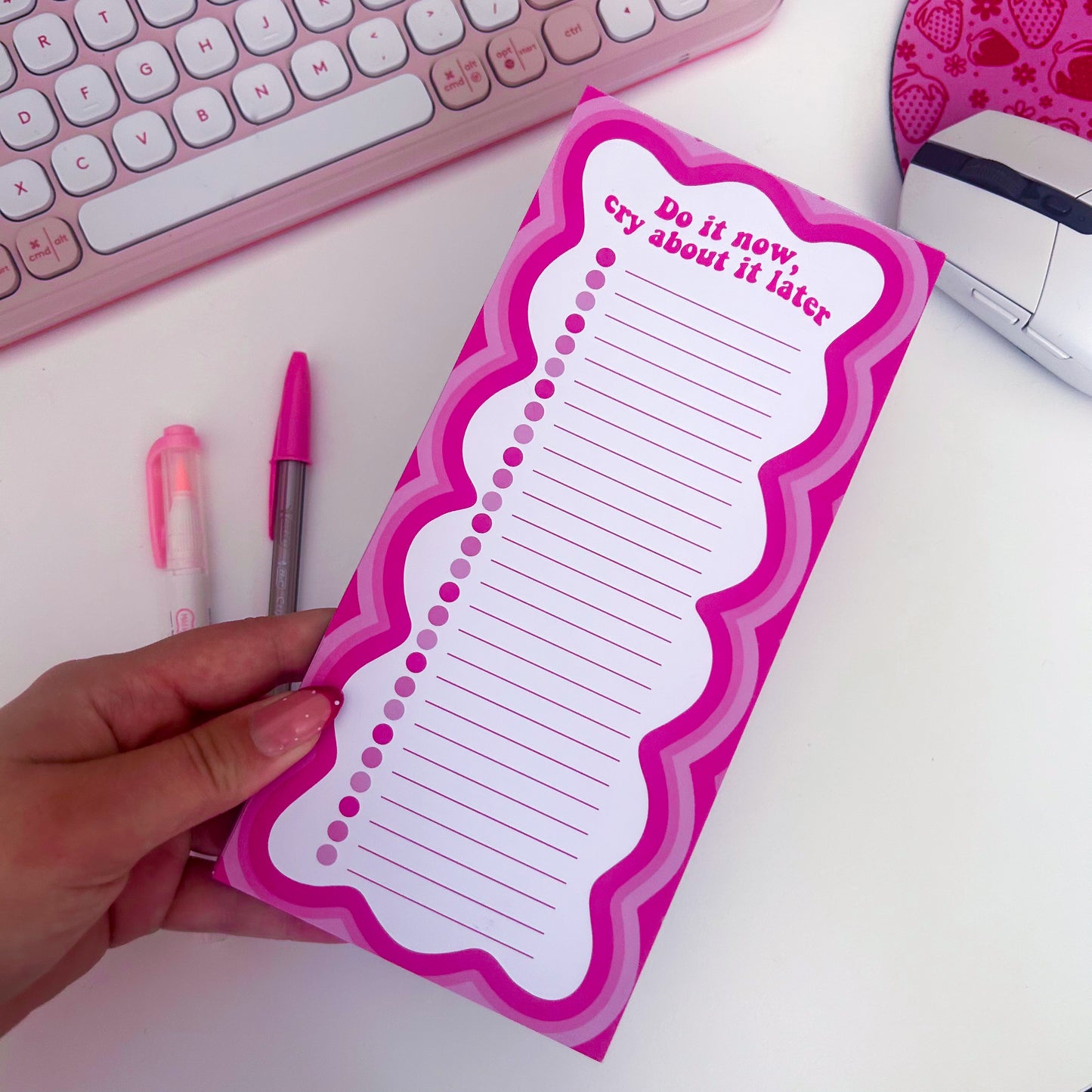 Do it Now Cry About It Later List Pad