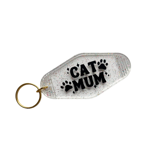 Cat Mum Acrylic key chain