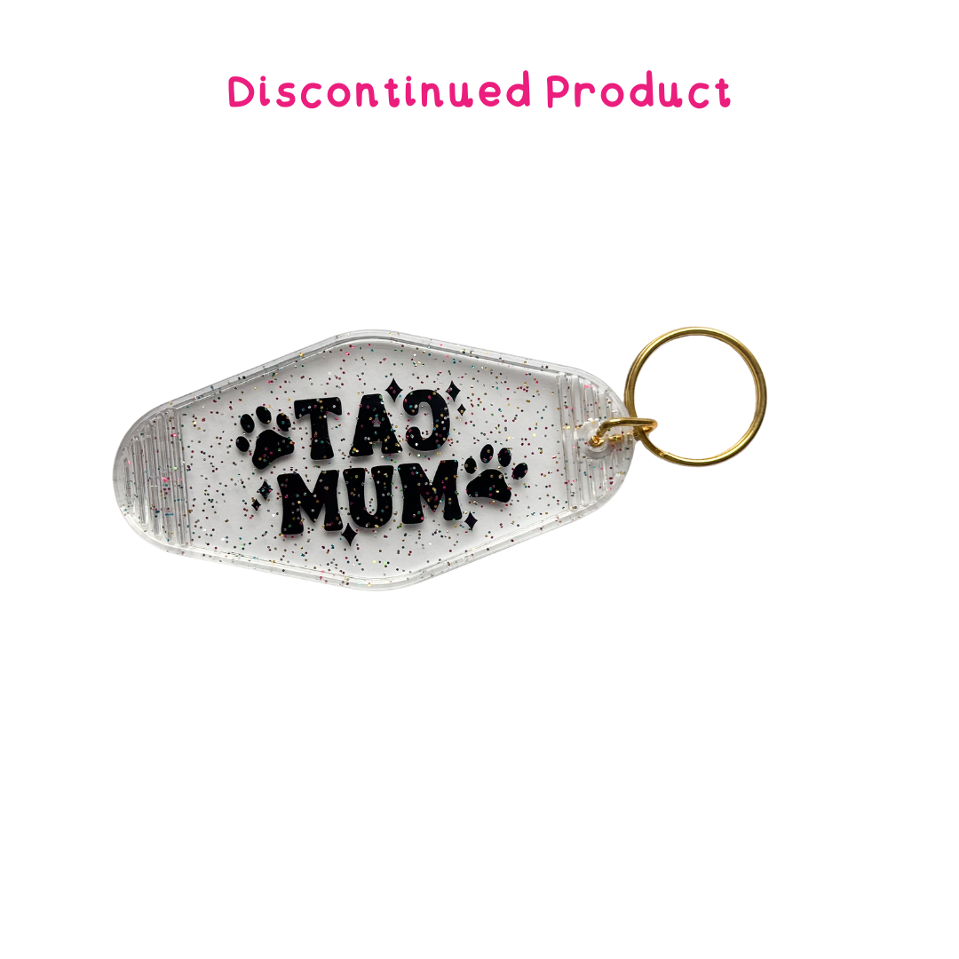 Cat Mum Acrylic key chain