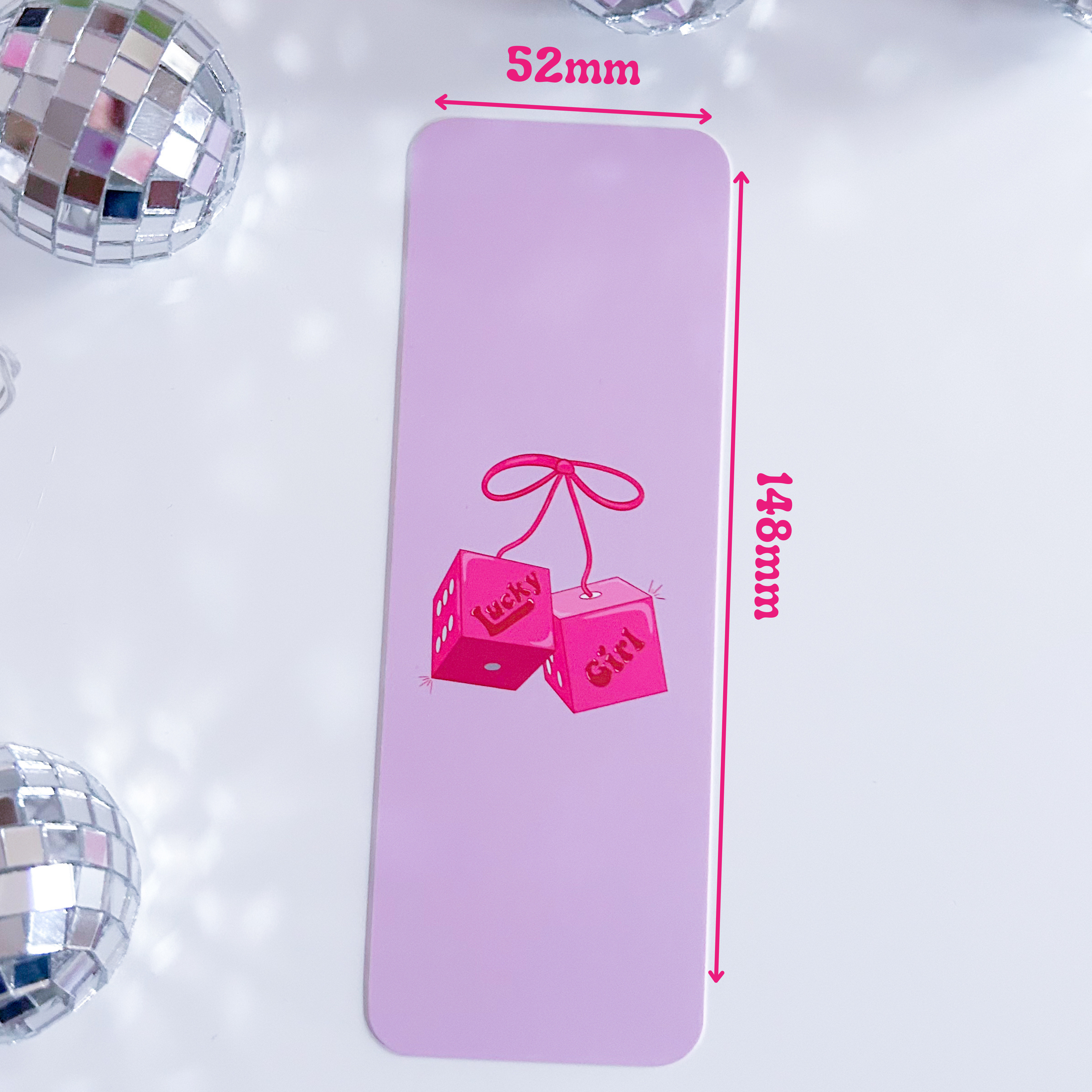 Lucky Girl Dice Bookmark