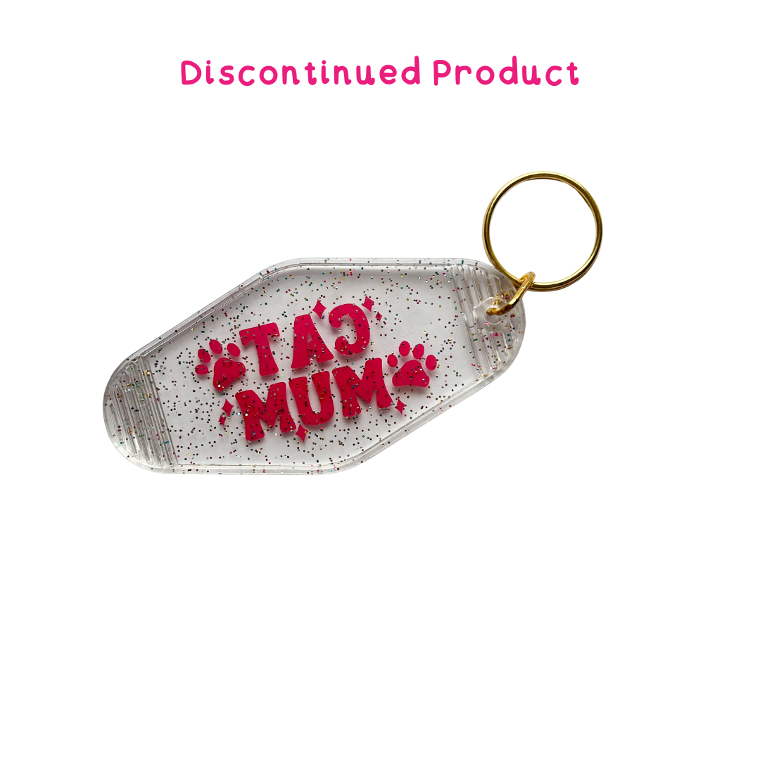 Cat Mum Acrylic key chain