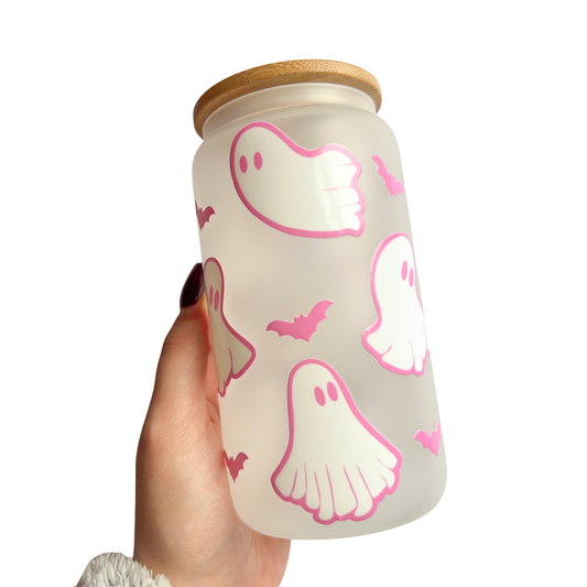 Pink Ghost Tumbler