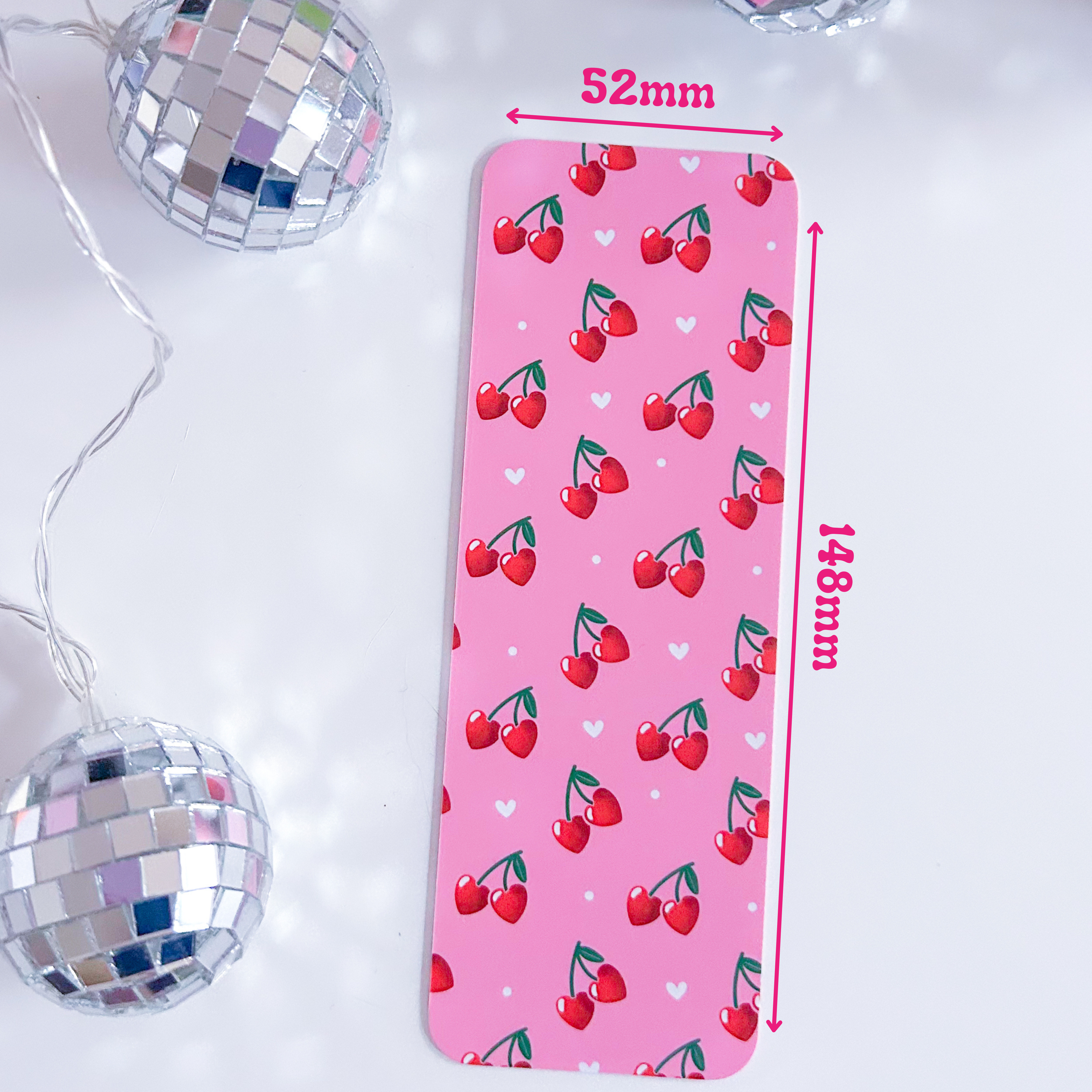 Cherry Hearts Bookmark