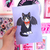 Tuxedo Cat in Bat Costume Print