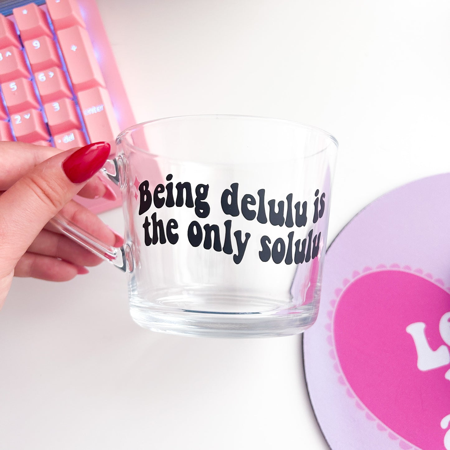 Being delulu is the only solulu Mug