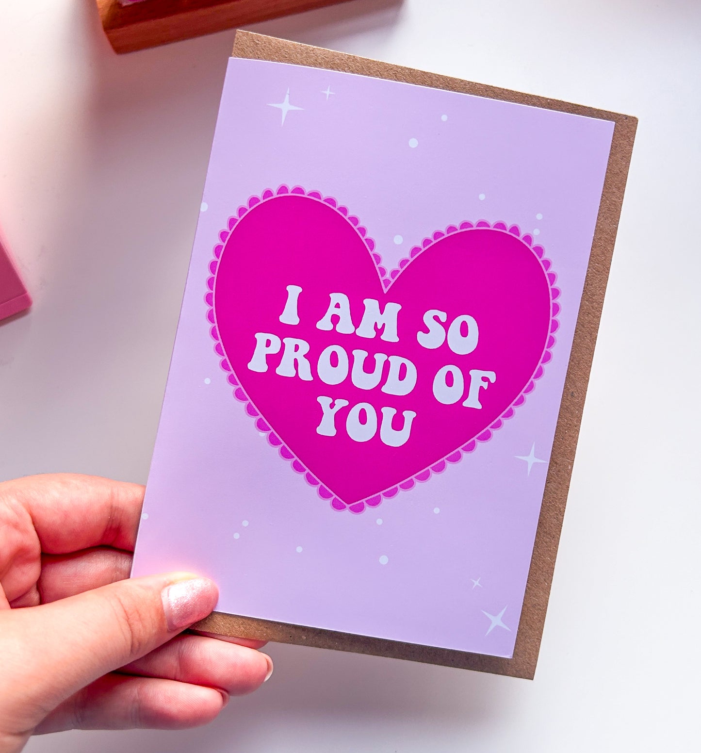 I am so proud of you card