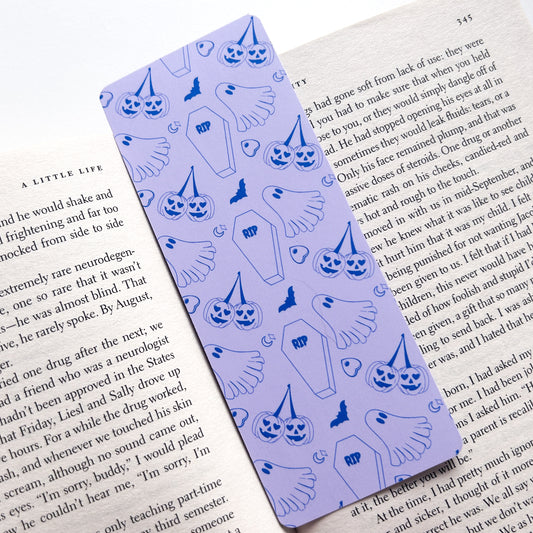 Purple Spooky Pattern Bookmark