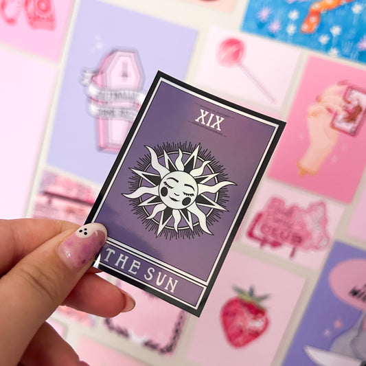 The Sun Tarot Card Holographic Sticker