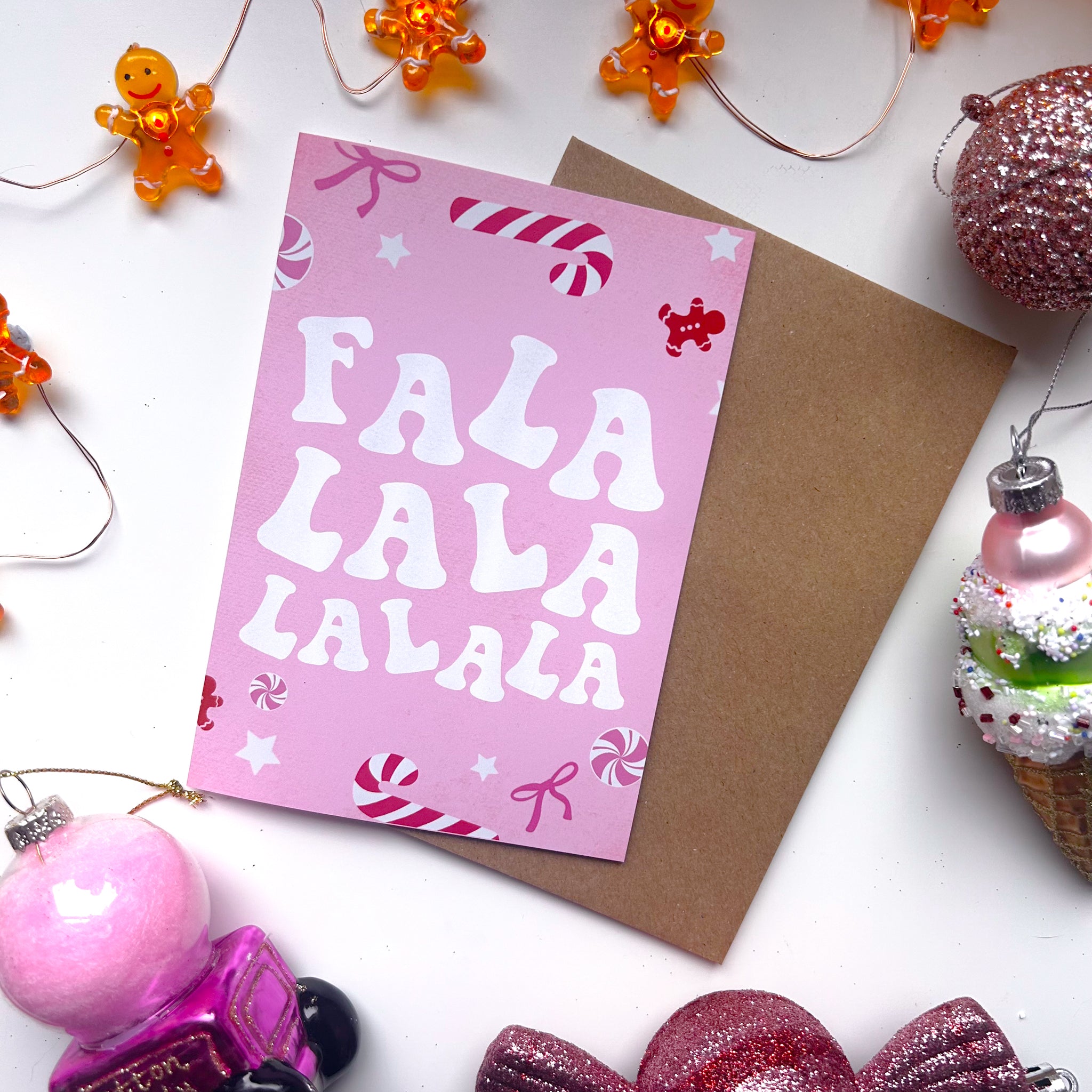 Falalala Christmas Card