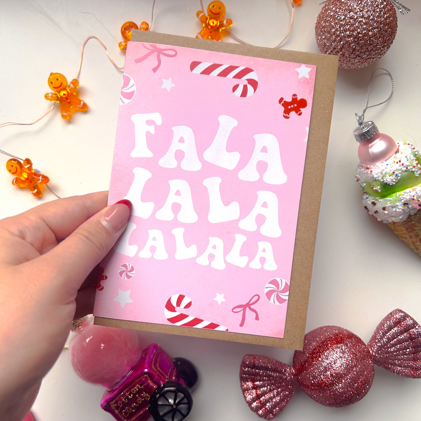 Falalala Christmas Card