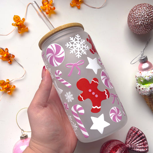 Pink Christmas Tumbler