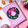 Merry Christmas Wreath Card