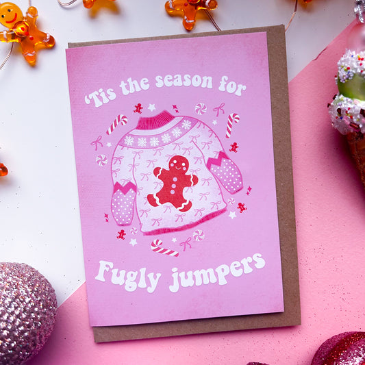 'Tis the season for Fugly Jumpers Christmas Card