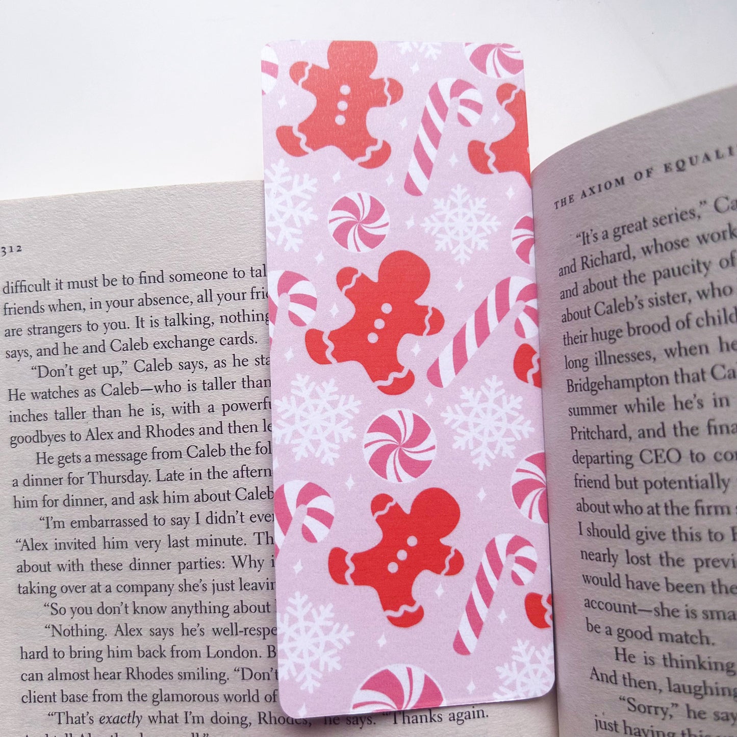 Pink Christmas Bookmark