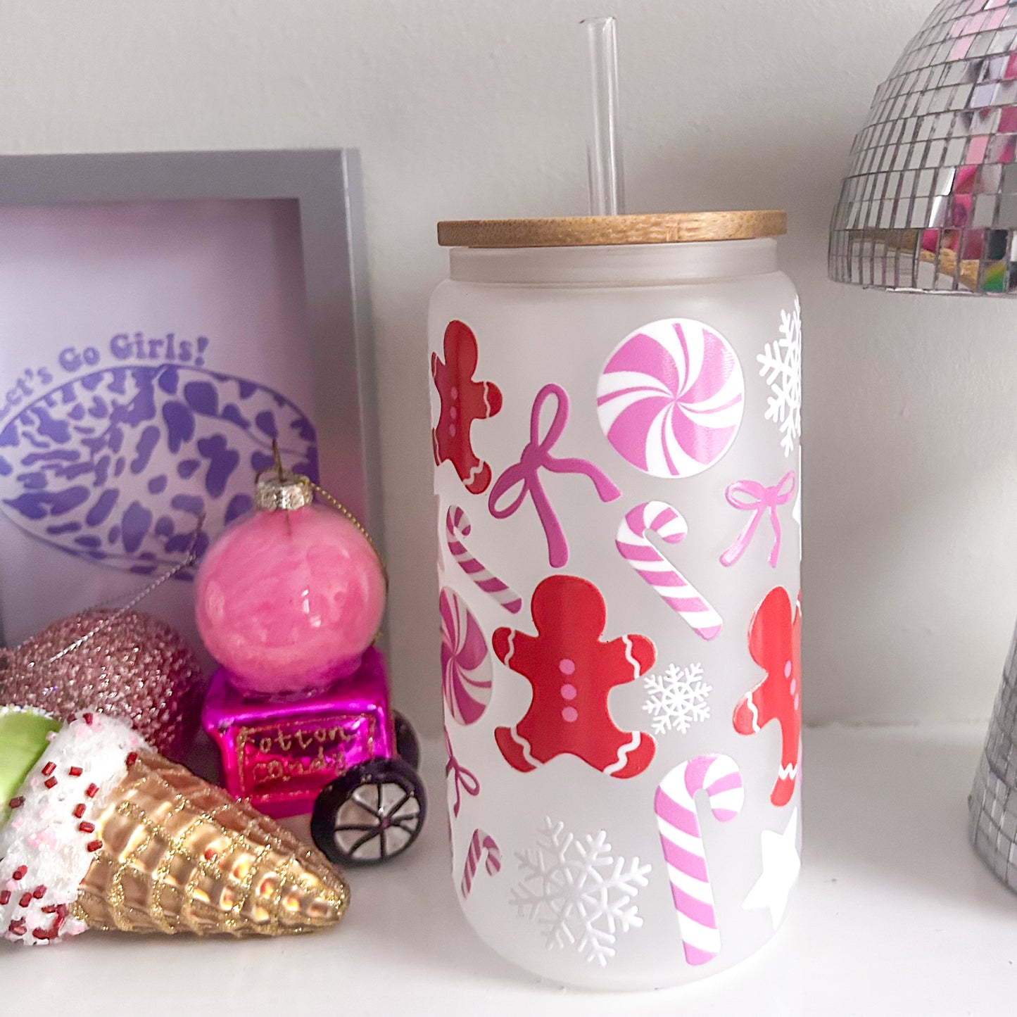 Pink Christmas Tumbler