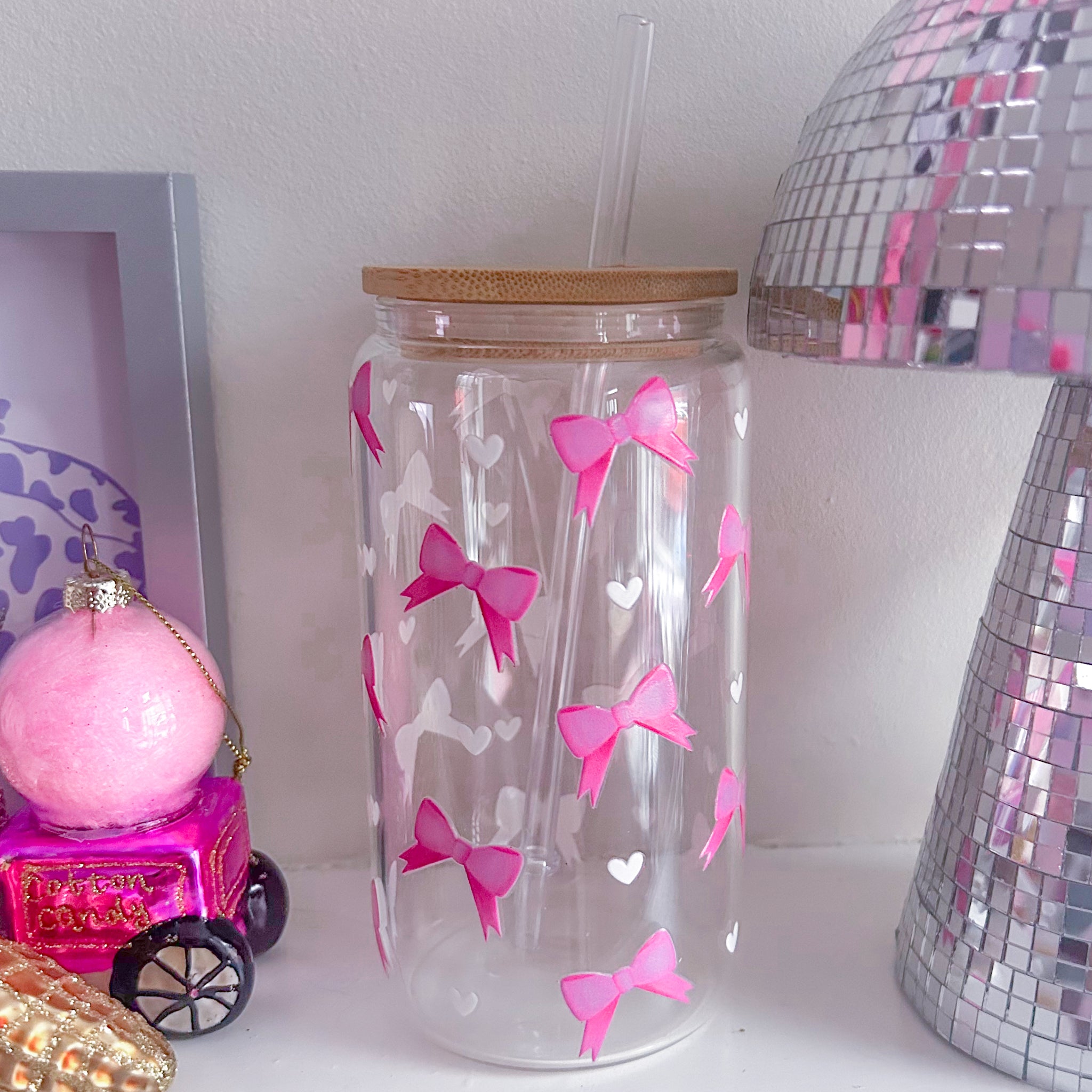 Pink Bow Tumbler