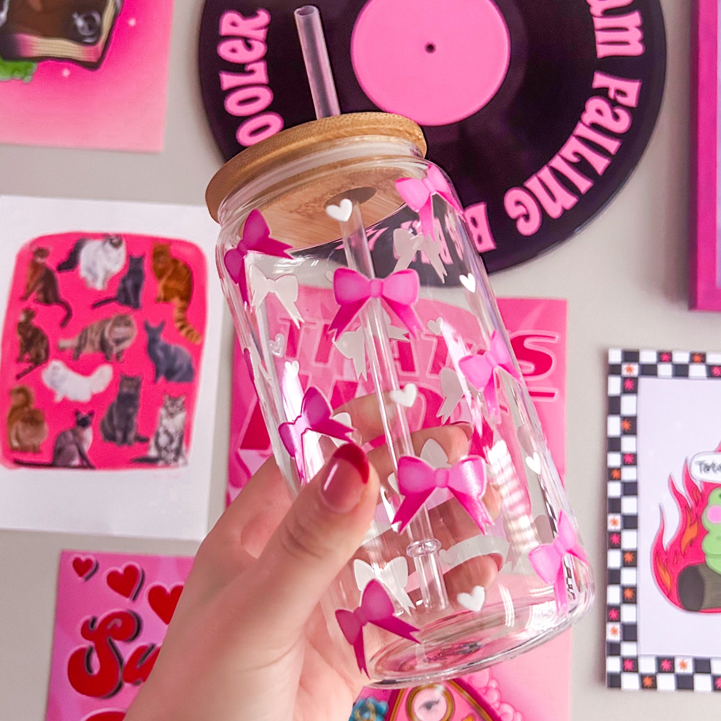 Pink Bow Tumbler