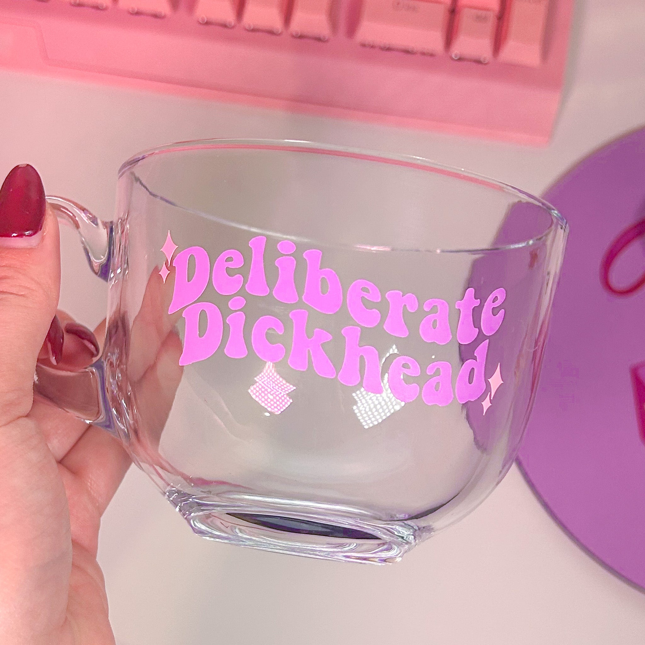 Deliberate Dickhead Glass Mug