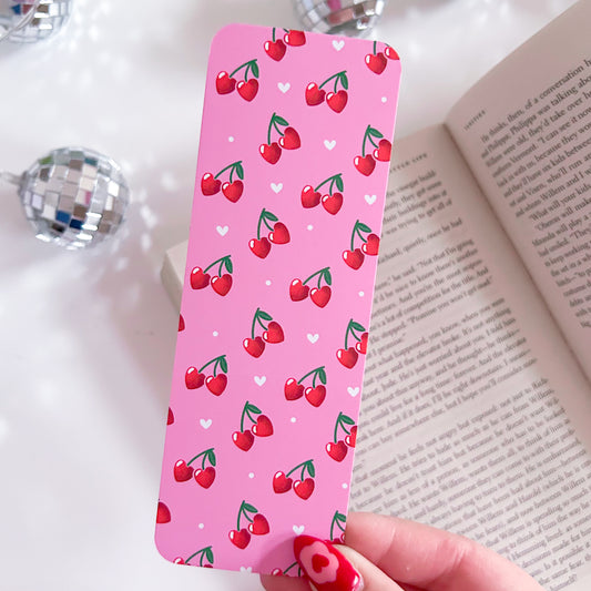 Cherry Hearts Bookmark