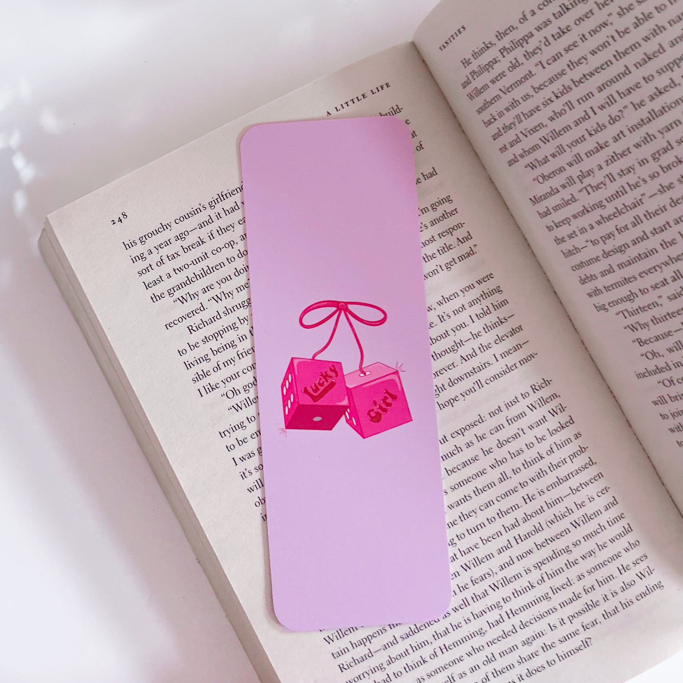 Lucky Girl Dice Bookmark