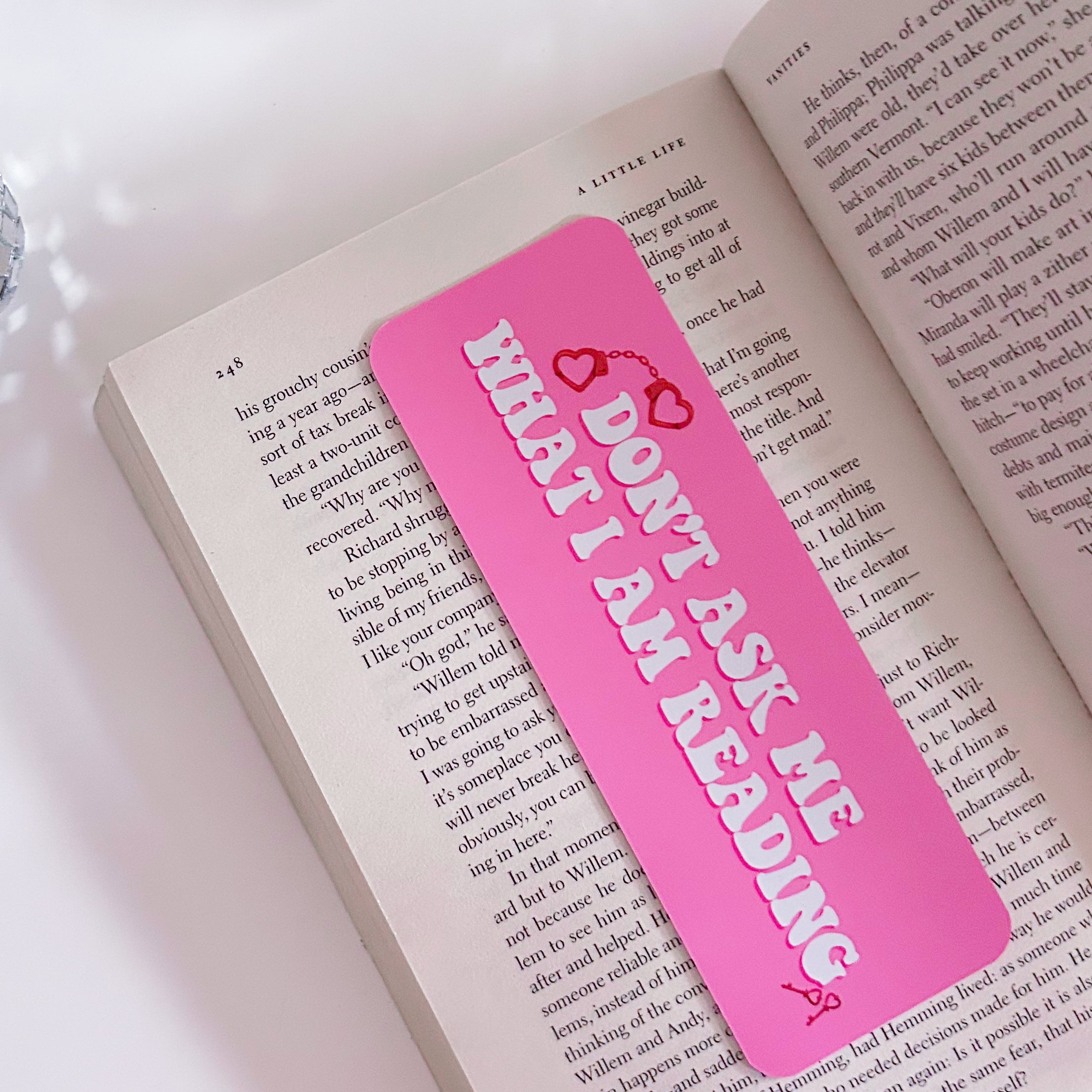 Don't ask me what I am reading bookmark