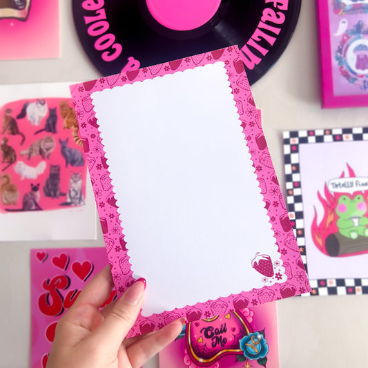 Strawberry A5 Notepad