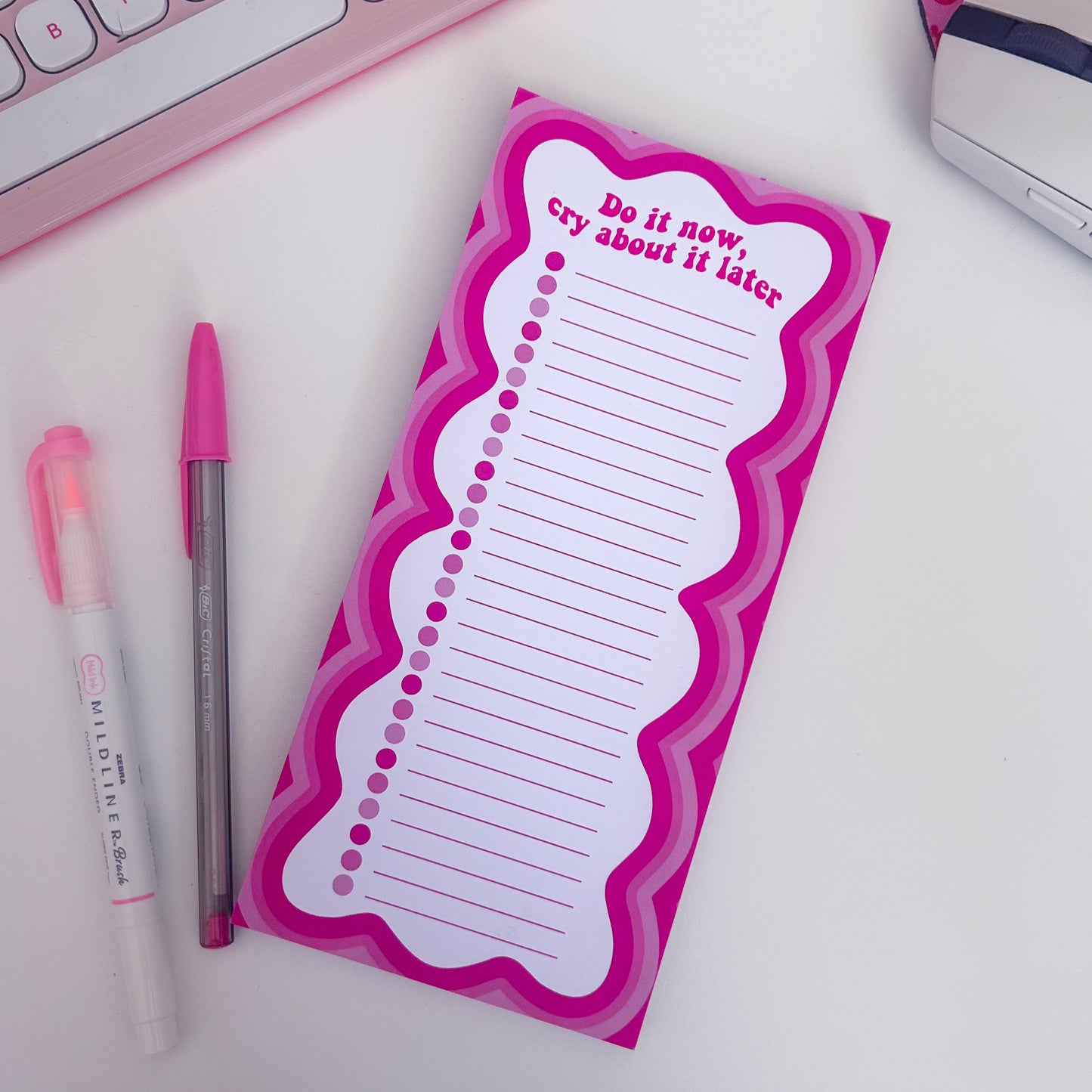 Do it Now Cry About It Later List Pad