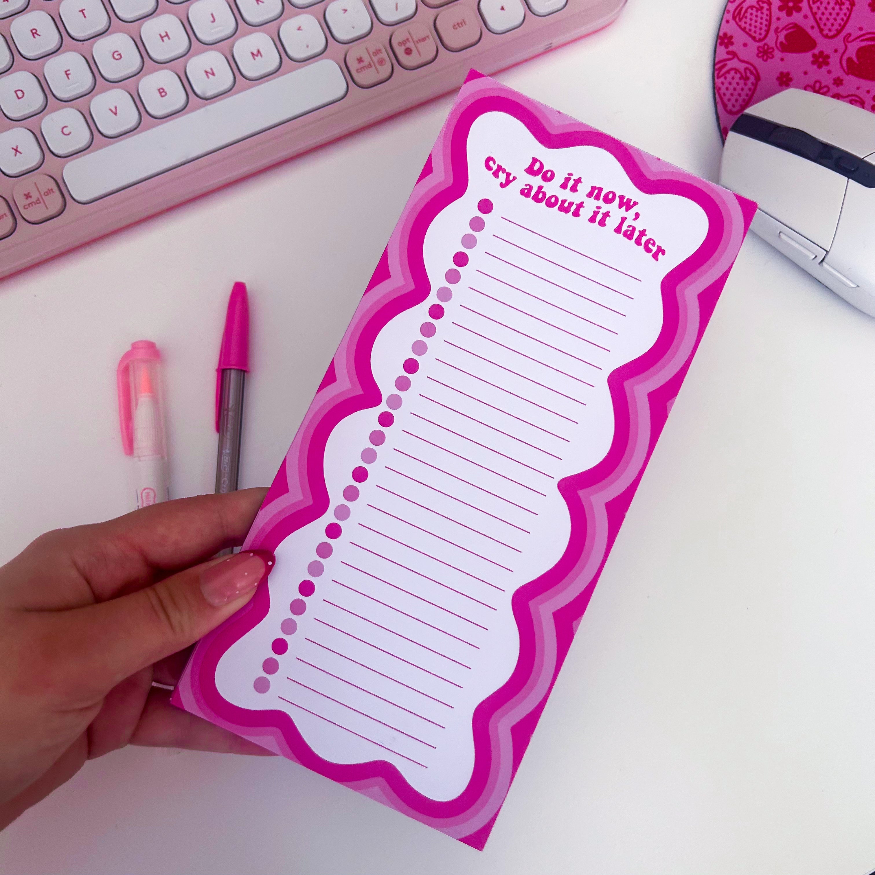 Do it Now Cry About It Later List Pad