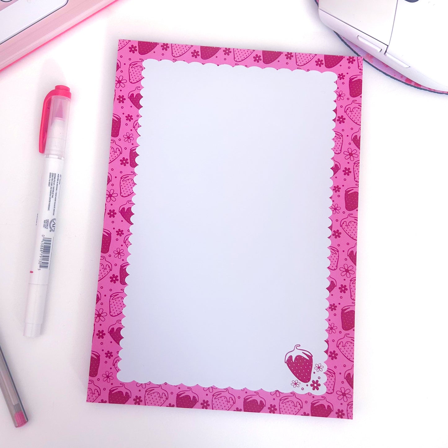 Strawberry A5 Notepad
