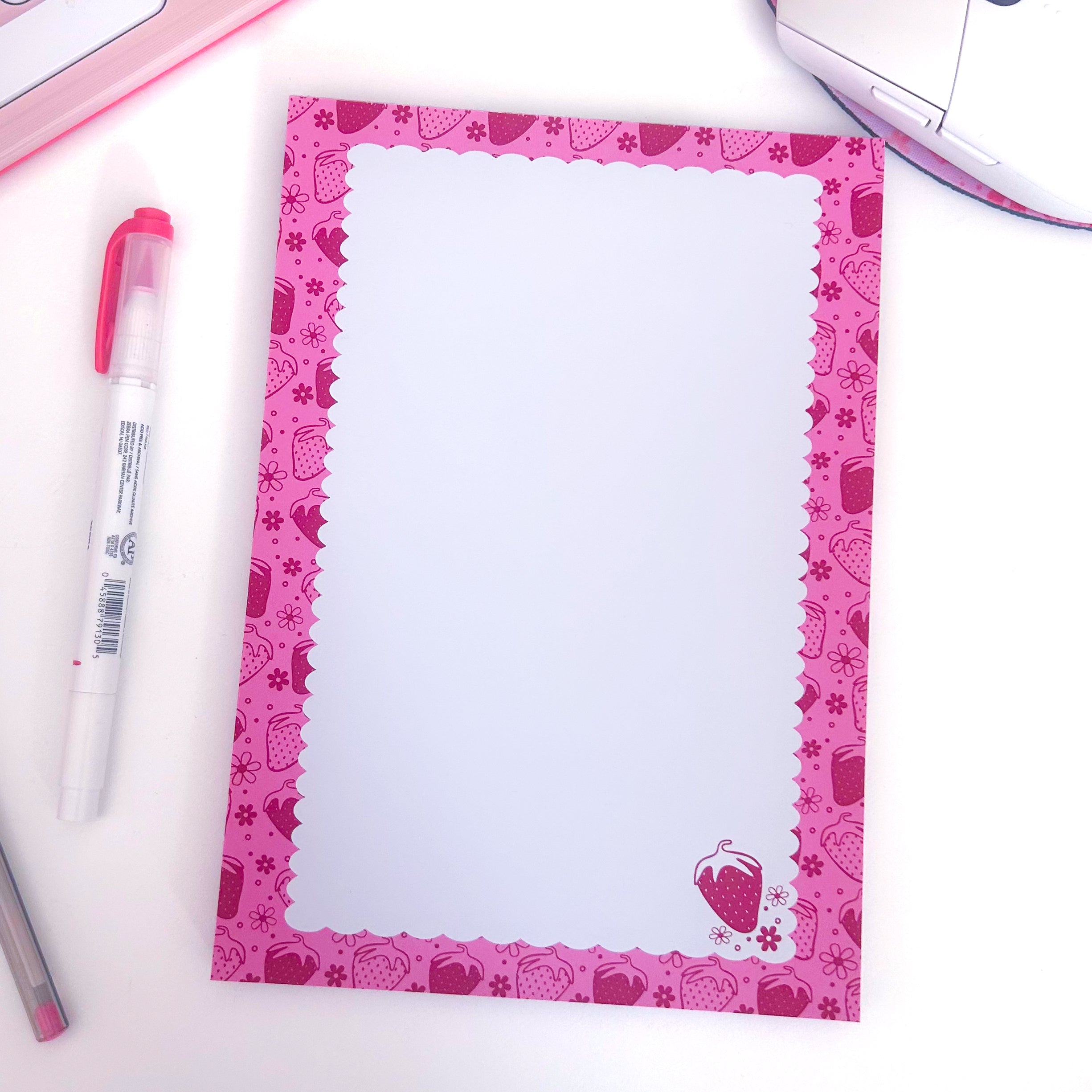 Strawberry A5 Notepad