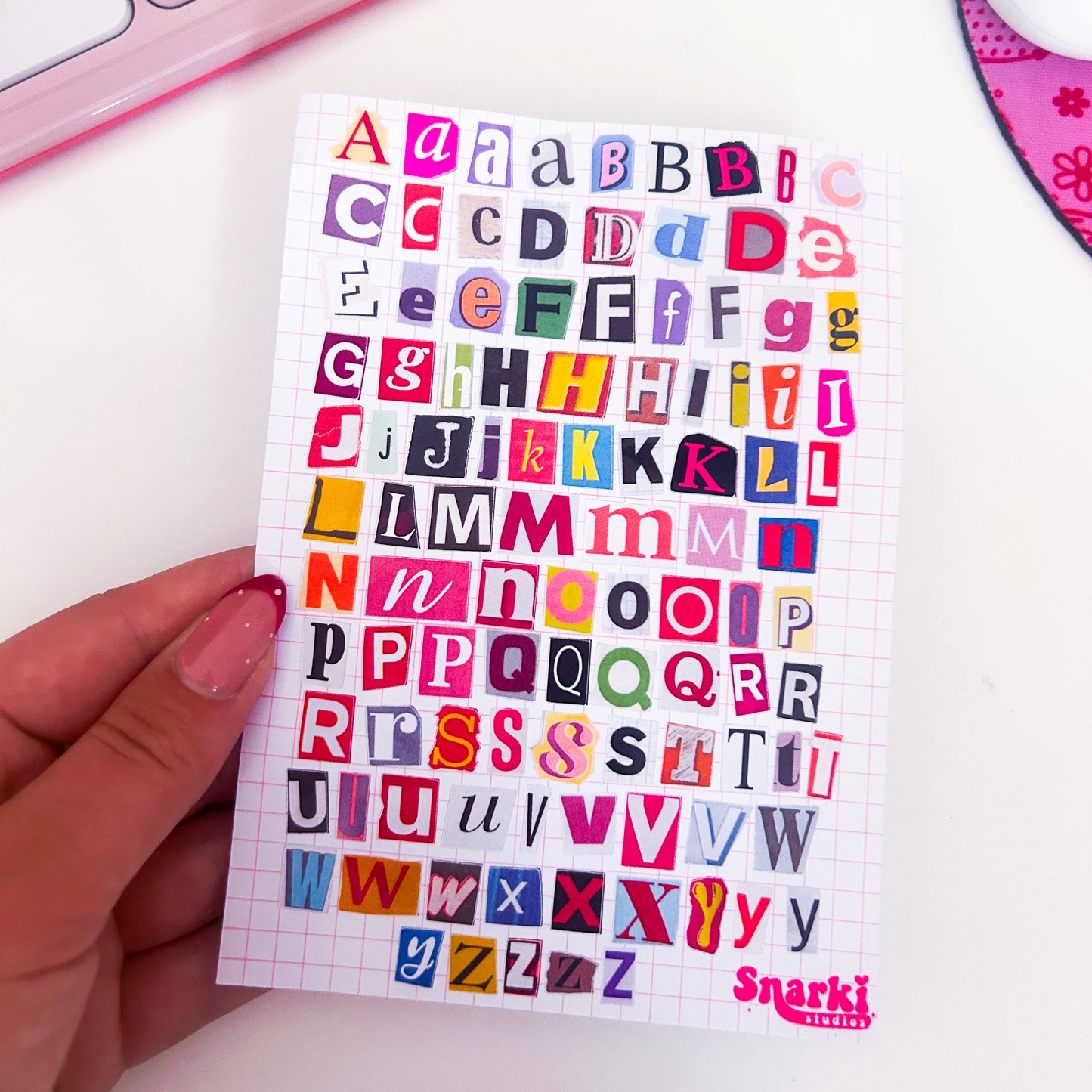 Ransom Letter Sticker Sheet