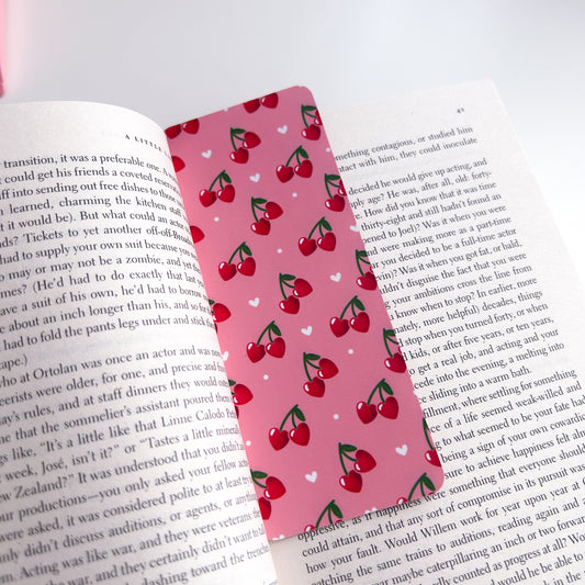 Cherry Hearts Bookmark