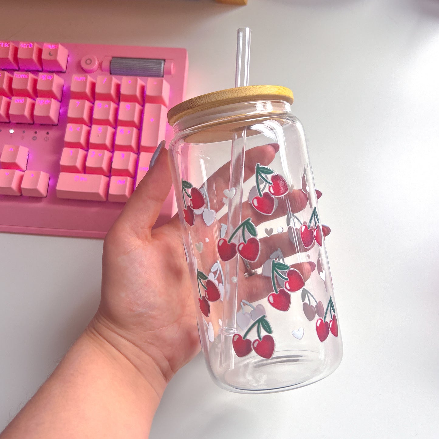 Cherry Hearts Tumbler