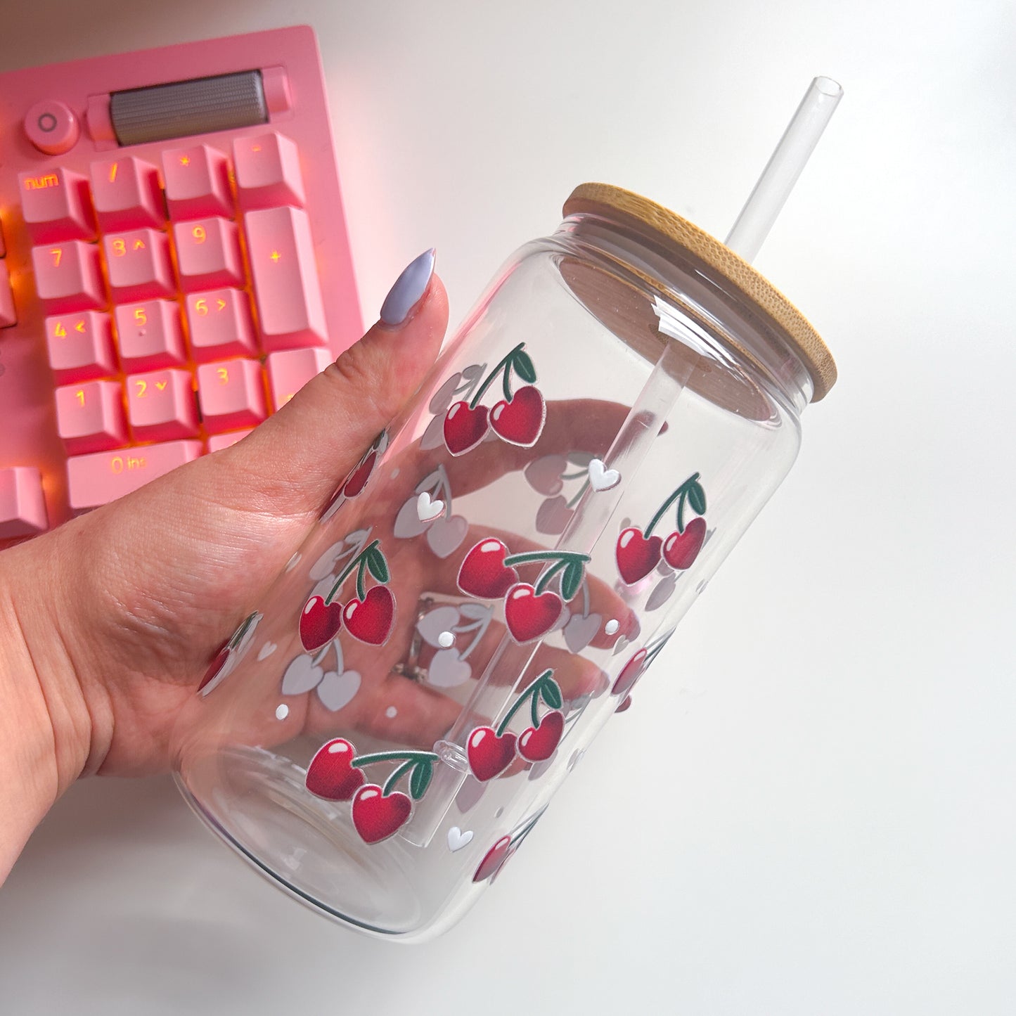 Cherry Hearts Tumbler