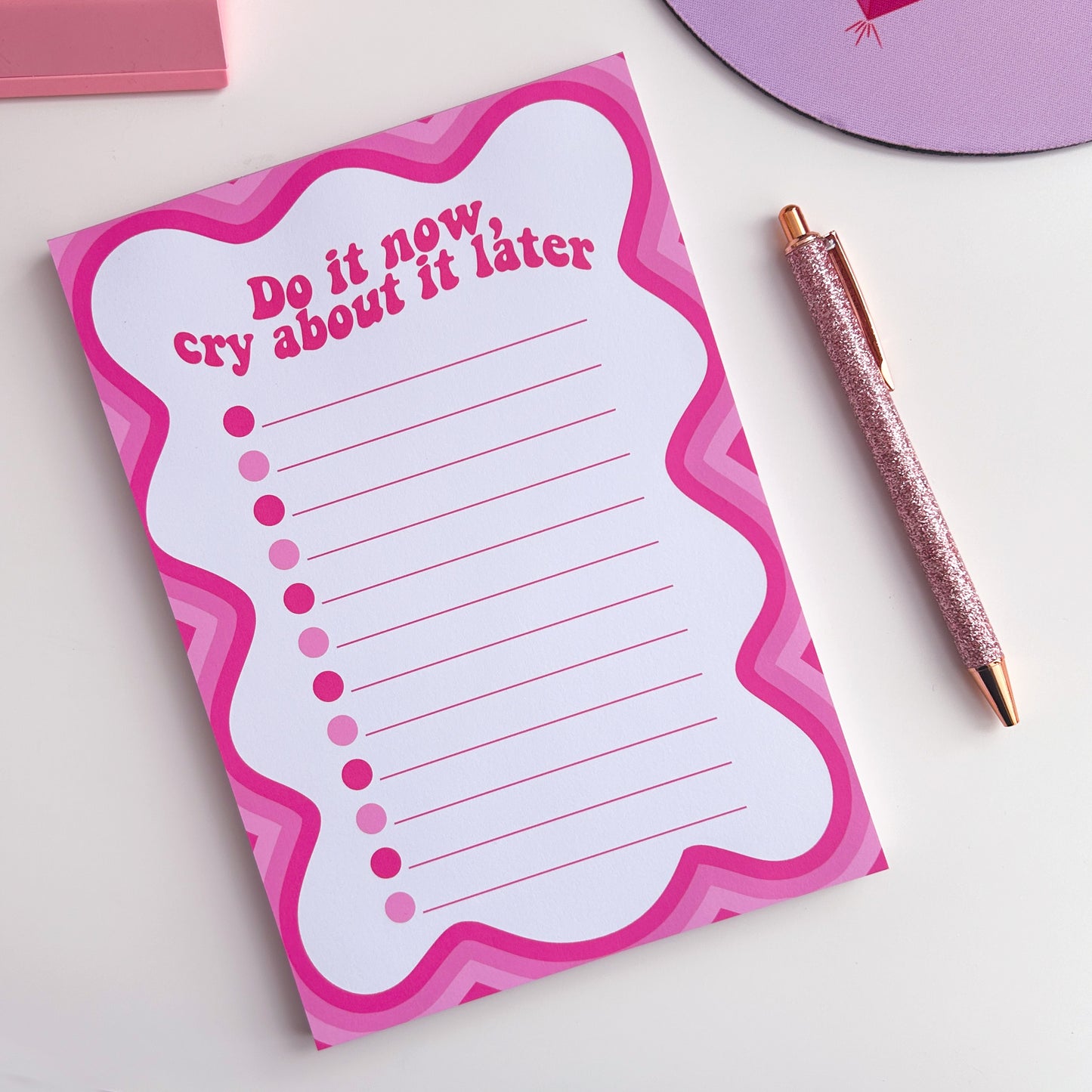 Do It Now Cry About It Later A5 Notepad