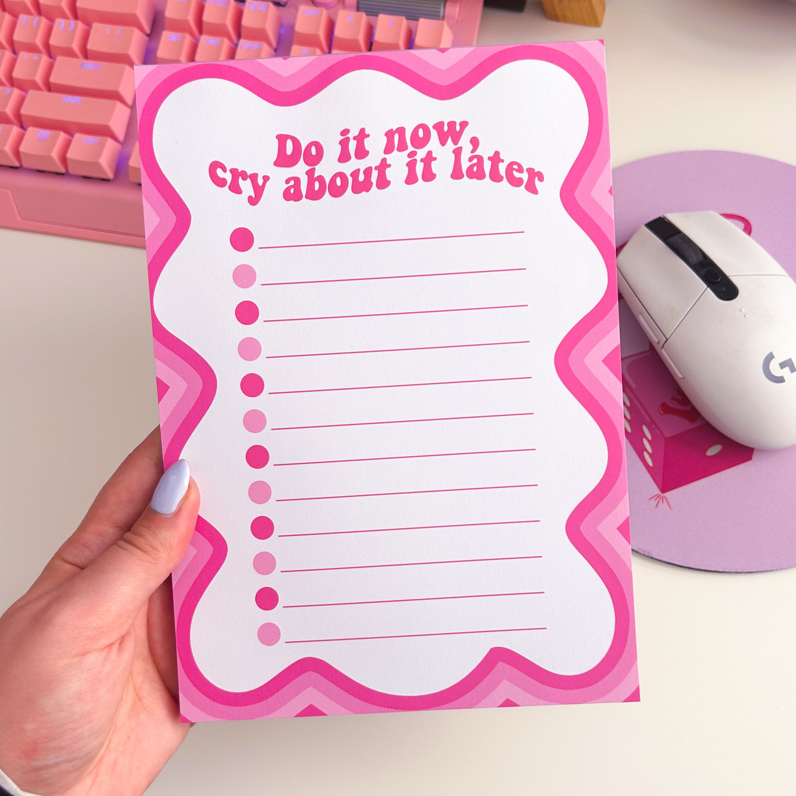 Do It Now Cry About It Later A5 Notepad