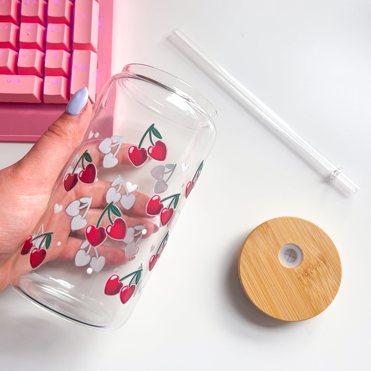 Cherry Hearts Tumbler