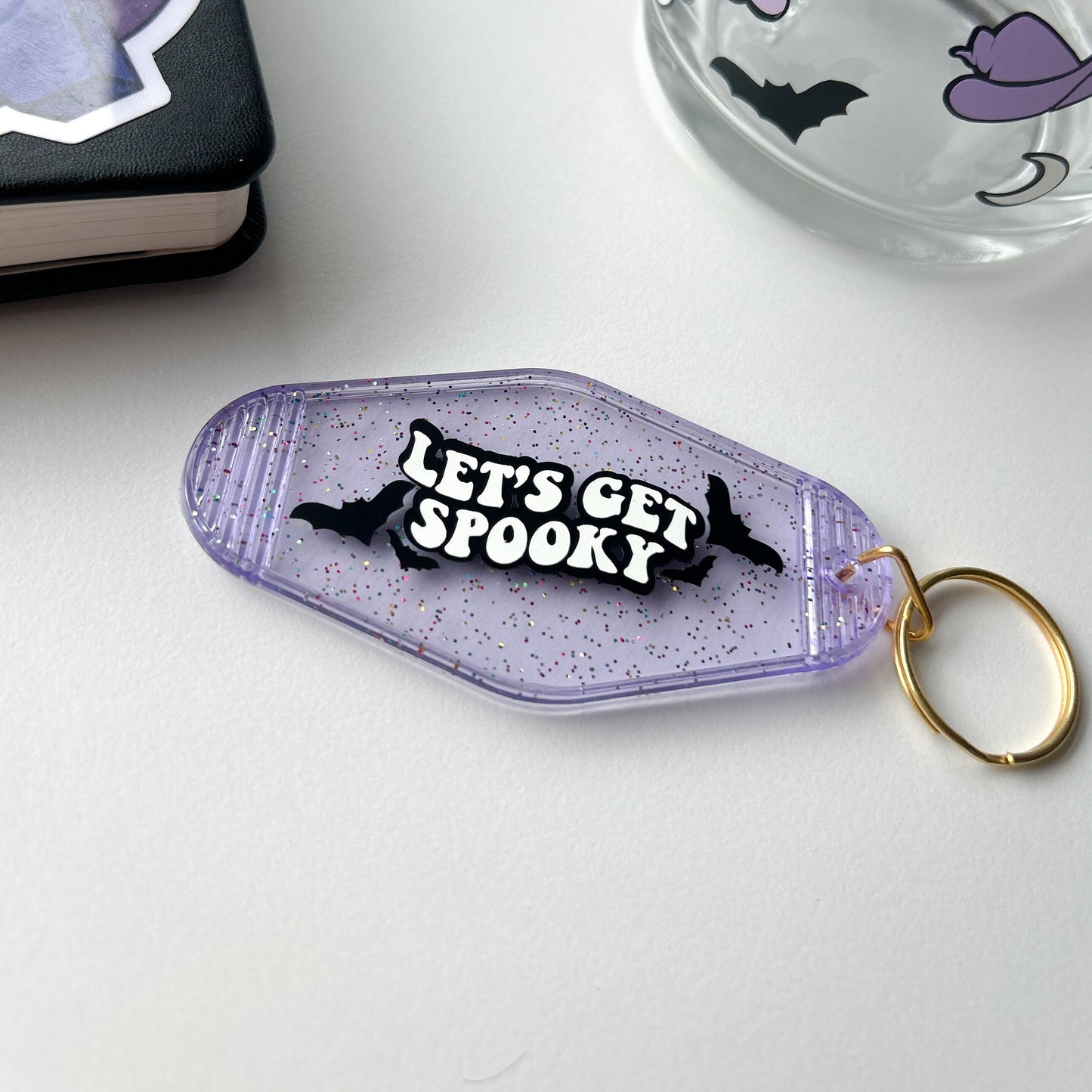 Let's Get Spooky Motel Key ring